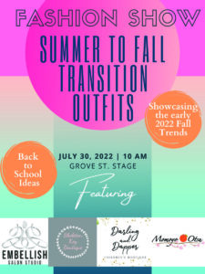Fashion Show Poster July 2022_Downtown Lock Haven