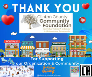 Clinton County Community Foundation Grant_Downtown Lock Haven
